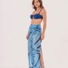 Calça Pantalona com fendas Marini