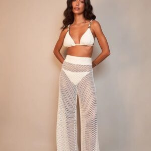 Calça Pantalona Pacha Off White