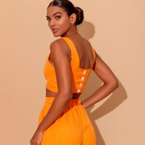 Alternative view of Calça Pantalona Laranja