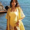 Conjunto Kimono e Saia de Tela Lumine